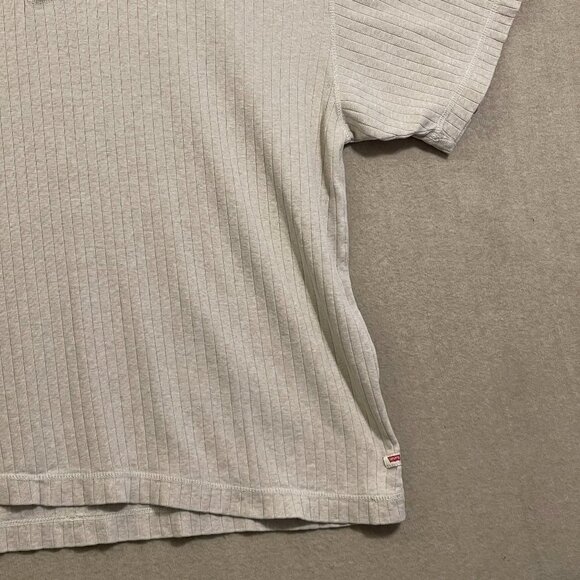 Levi Strauss & Co Shirt Men's XXL Tan Short Sleeves - Picture 4 of 12